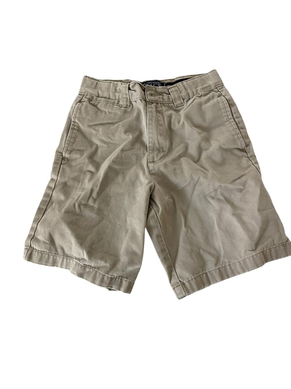 The Children's Place Beige Khaki Tan Chino Flat Front Shorts Boys Youth Size 7